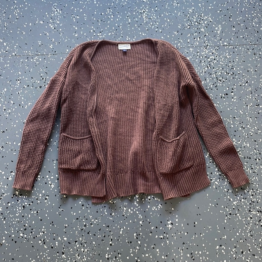 Brown Knit Cardigan